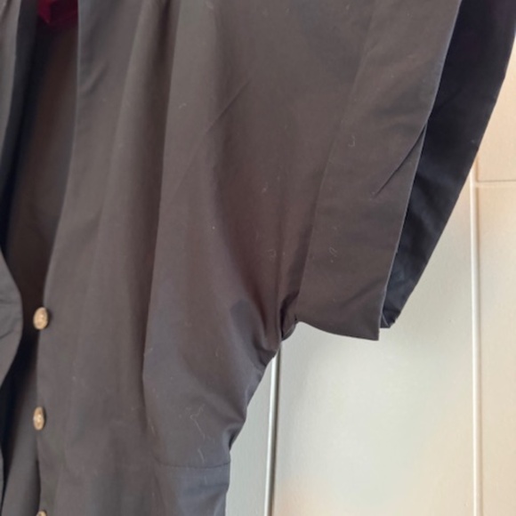 BANANA REOUBLIC Cotton Poplin Maxi Dress - Color Black - Size 8 - Picture 4 of 11